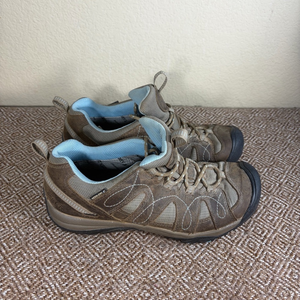 KEEN DRY Womens Shasta Brown Hiking Shoes Sneakers Sz 9 Outdoor Travel Camping